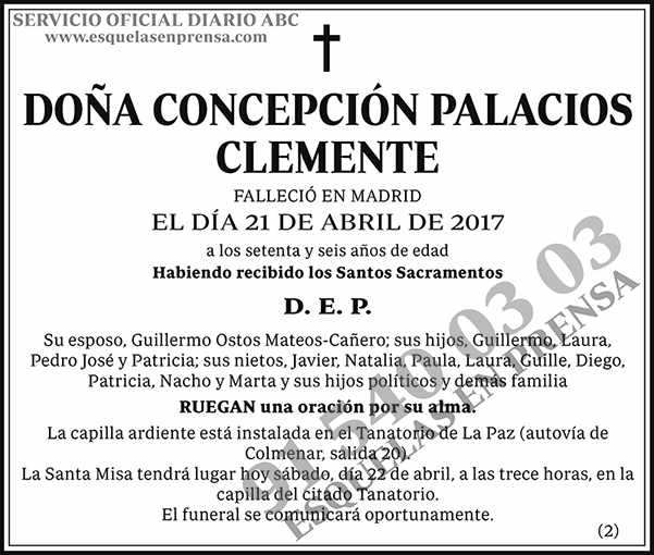 Concepción Palacios Clemente